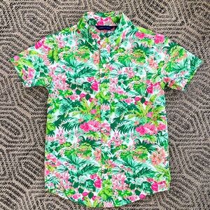 Janie and Jack Floral Button Down - 8